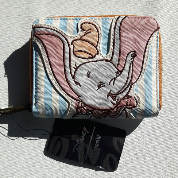 Loungefly Handbags - Loungefly Dumbo Wallet Blue Stripe